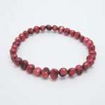 Red Freshwater Pearl Stretch Bracelet
